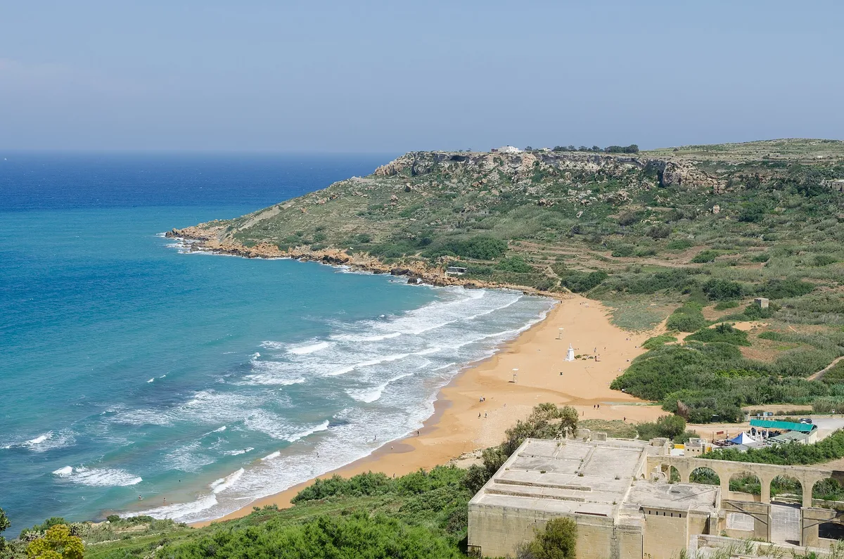 Plage de Ramla l-Ħamra, Nadur, Maltese Islands, Malte — 2