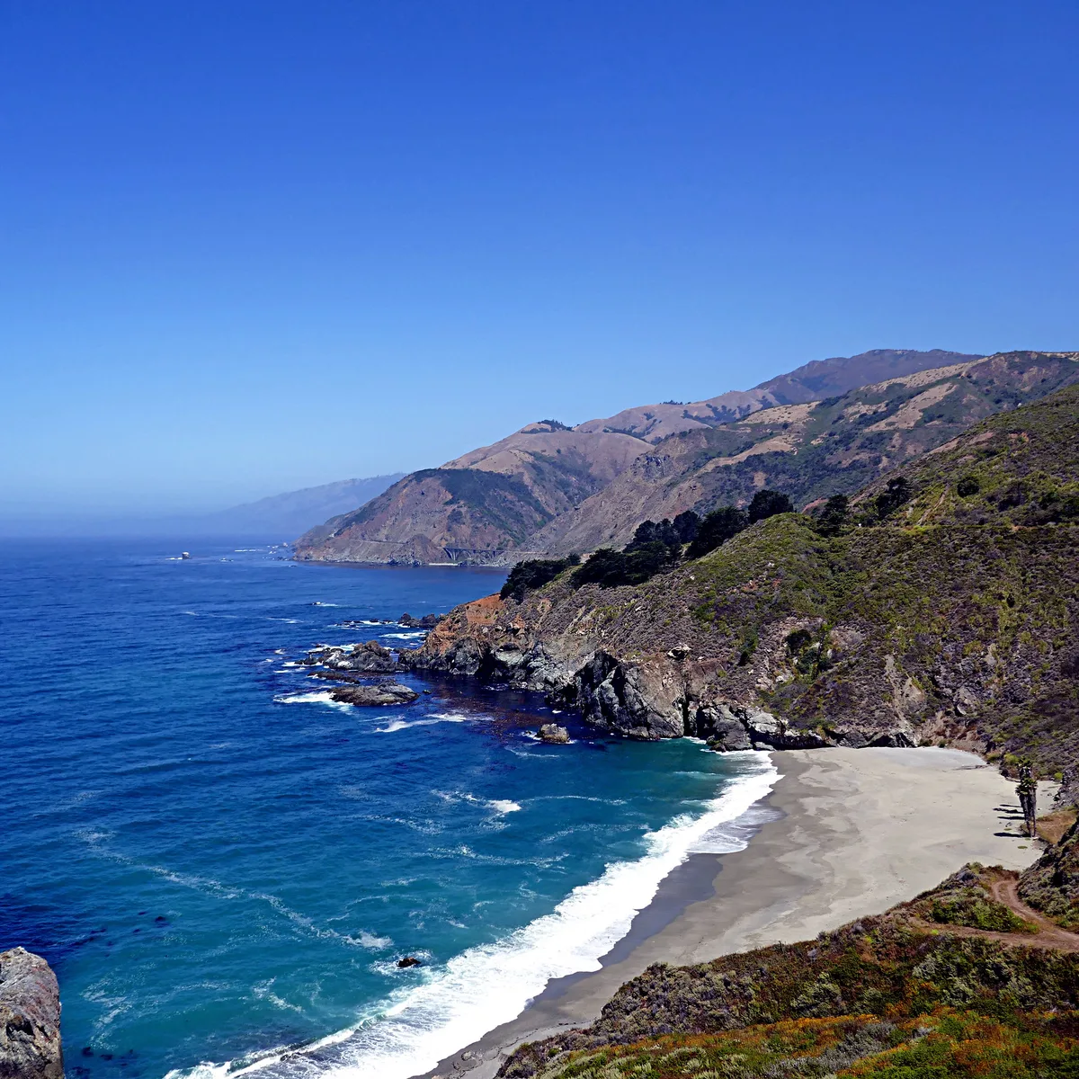 Gamboa Point Beach, Big Sur, California Coast, United States