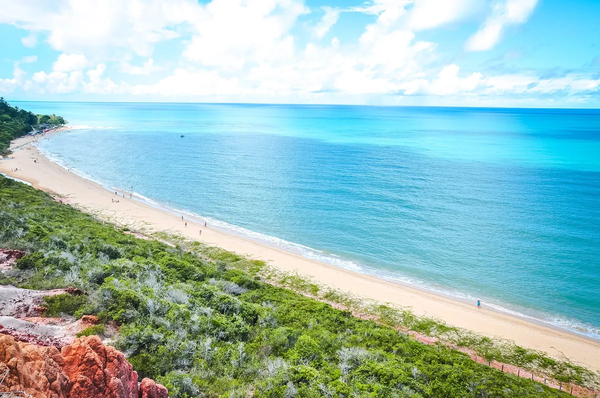Plage d'Arraial d'Ajuda, Porto Seguro, Brazilian Atlantic, Brésil — 3