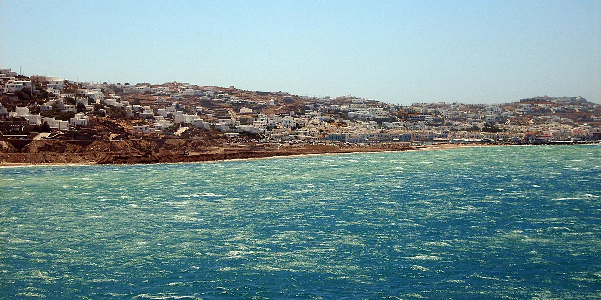 Plage d'Agios Stefanos, Cyclades, Grèce — 5