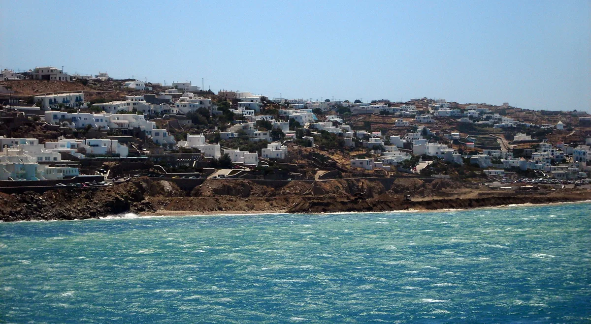 Plage d'Agios Stefanos, Cyclades, Grèce — 4