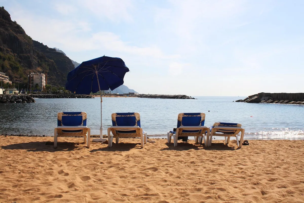 Plage de Calheta, Calheta, Madeira Archipelago, Portugal
