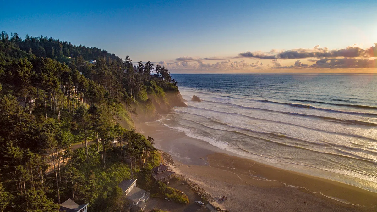 Proposal Rock Beach, Neskowin, Pacific Northwest, Verenigde Staten — 6