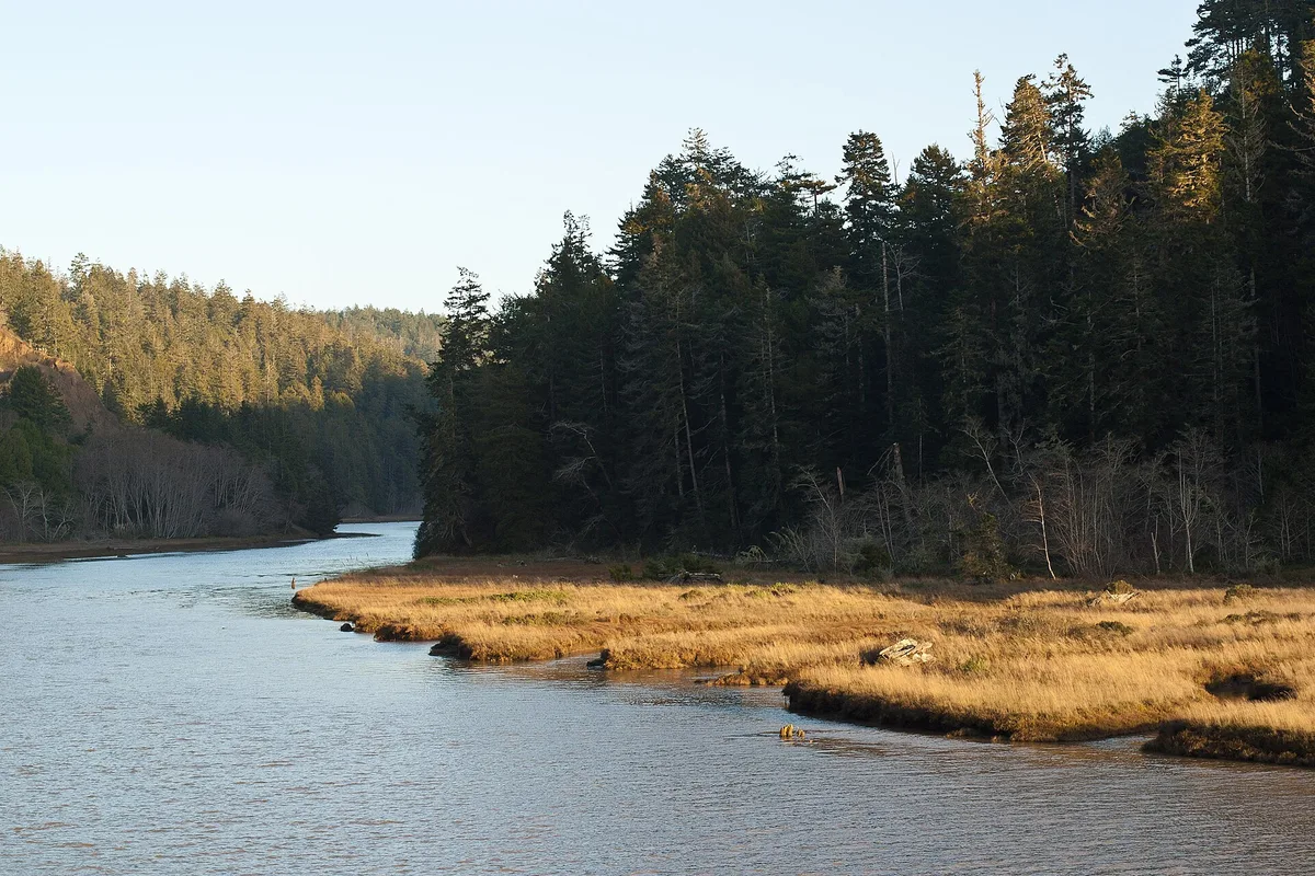 Big River Beach, Mendocino, California Coast, États-Unis