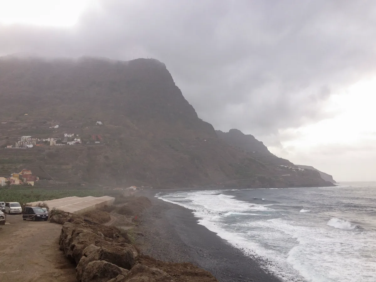 Hermigua-Strand, Hermigua, Canary Islands, Spanien