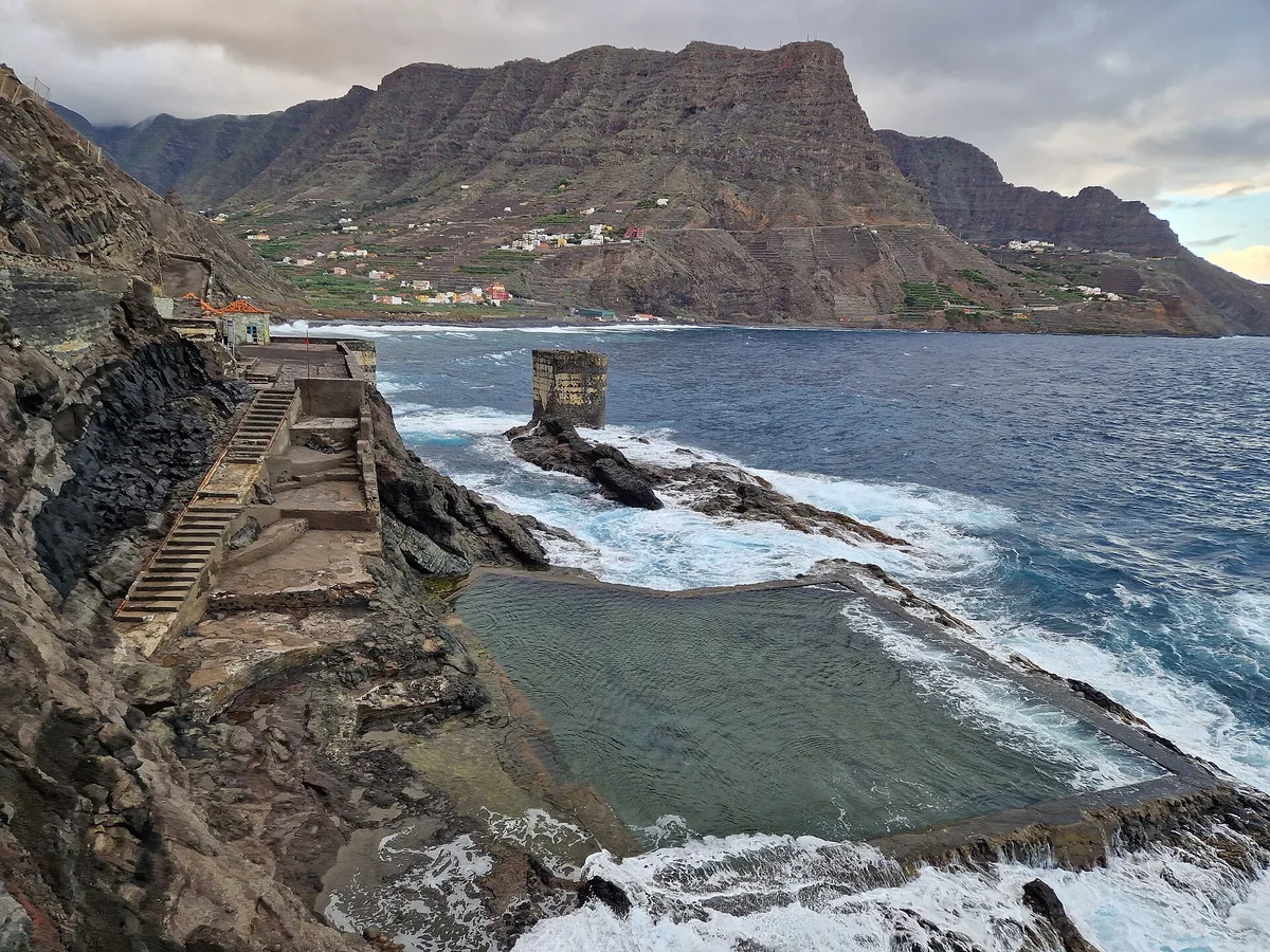Hermigua-Strand, Hermigua, Canary Islands, Spanien — 4