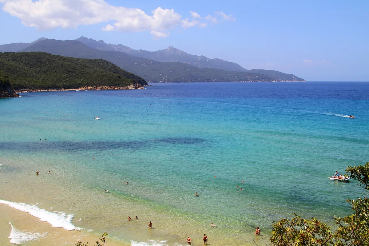 Plage de la Biodola, Portoferraio, Tuscany, Italie