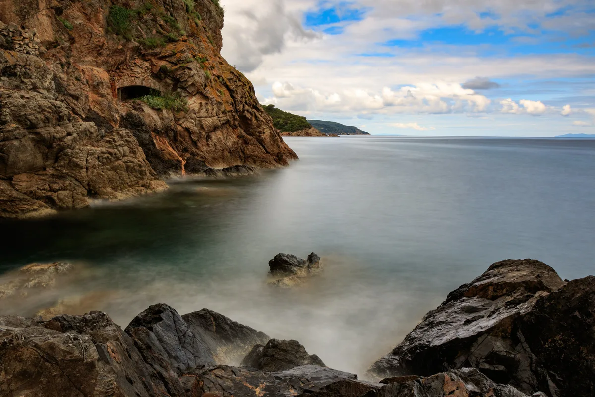 Plage de la Biodola, Portoferraio, Tuscany, Italie — 5