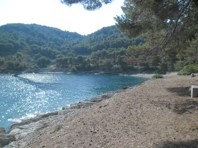 Plage de Grandovac, Vis, Dalmatia, Croatie — 2