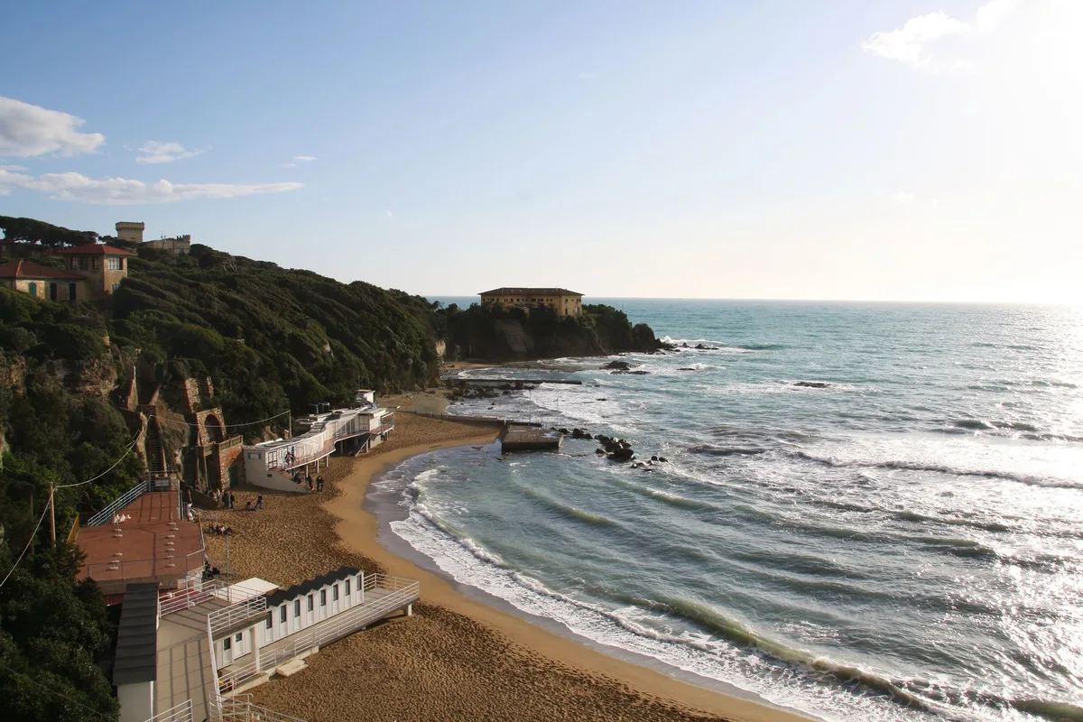 Playa de Quercetano Bay, Rosignano Marittimo, Tuscany, Italia — 5