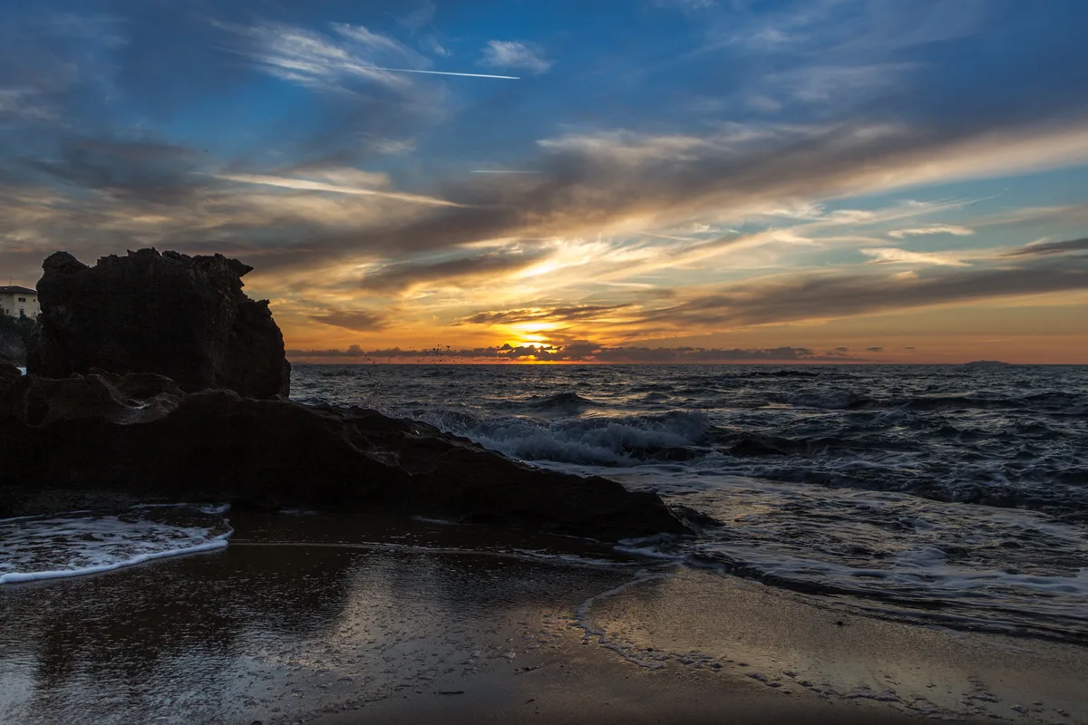Playa de Quercetano Bay, Rosignano Marittimo, Tuscany, Italia — 2