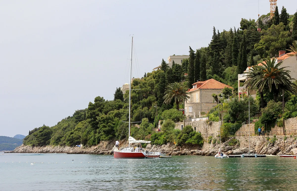 Plage de Lapad, Dubrovnik, Dalmatia, Croatie — 6