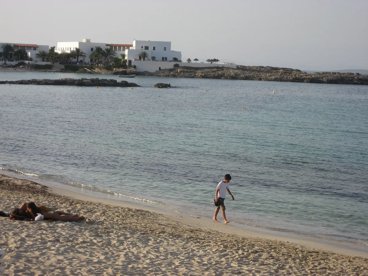 Playa de Es Pujols, Sant Francesc de Formentera, Balearic Islands, España