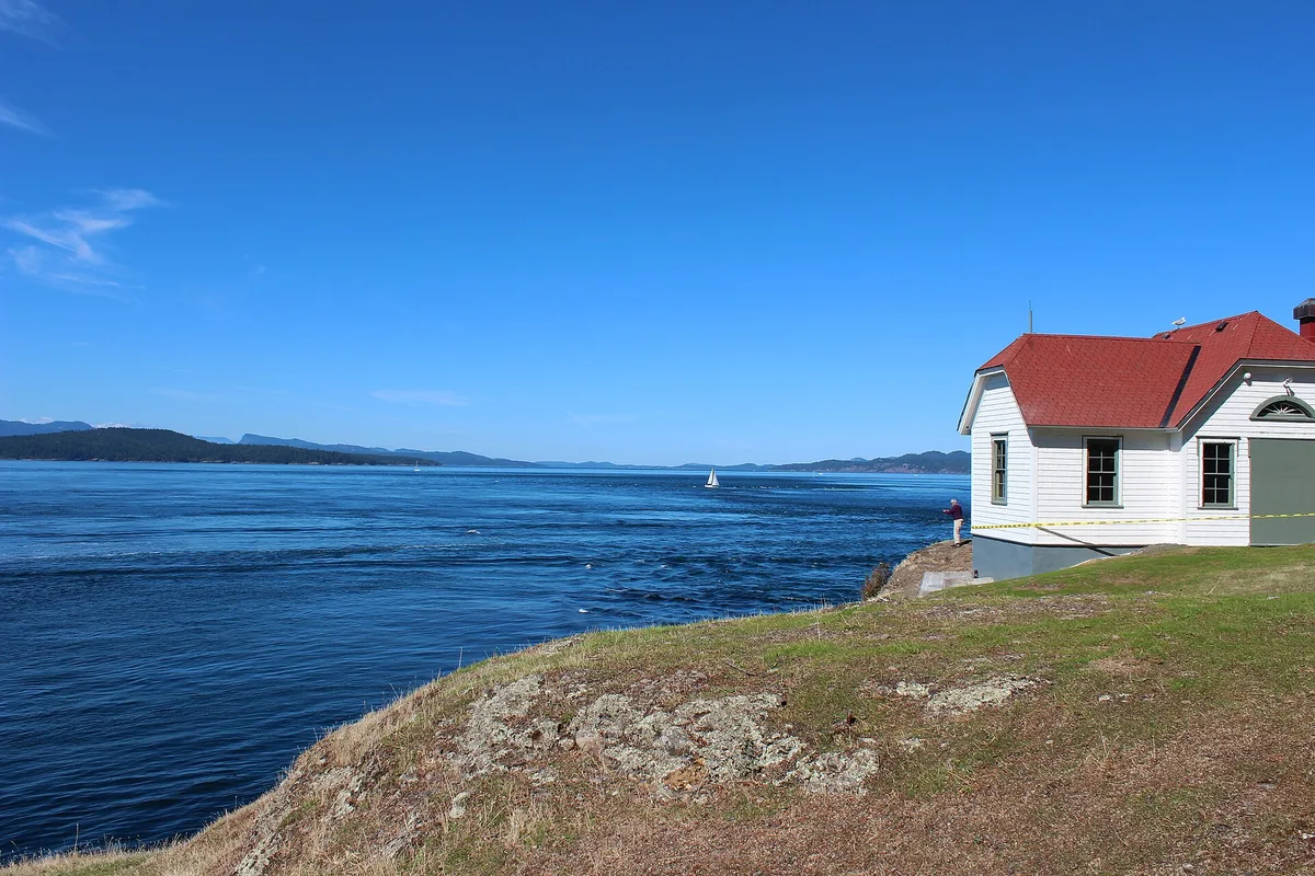 Turn Point-Strand, Stuart Island, US Pacific Northwest, Vereinigte Staaten