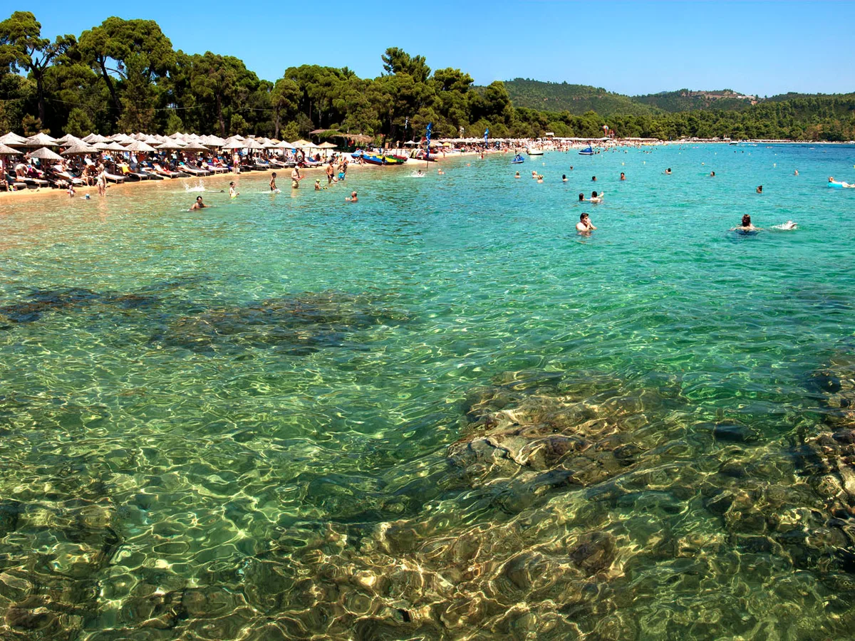 Praia de Banana, Skiathos, Sporades, Grécia — 4