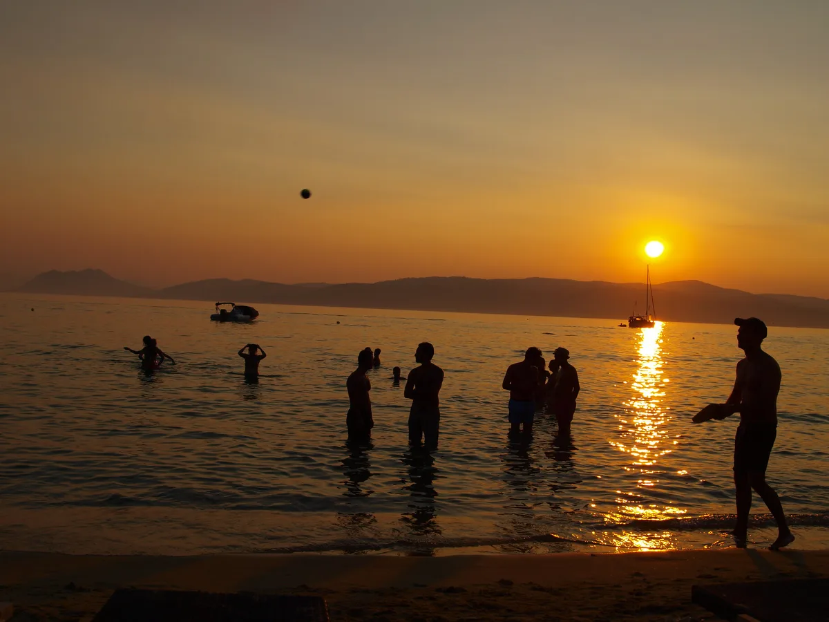 Praia de Banana, Skiathos, Sporades, Grécia