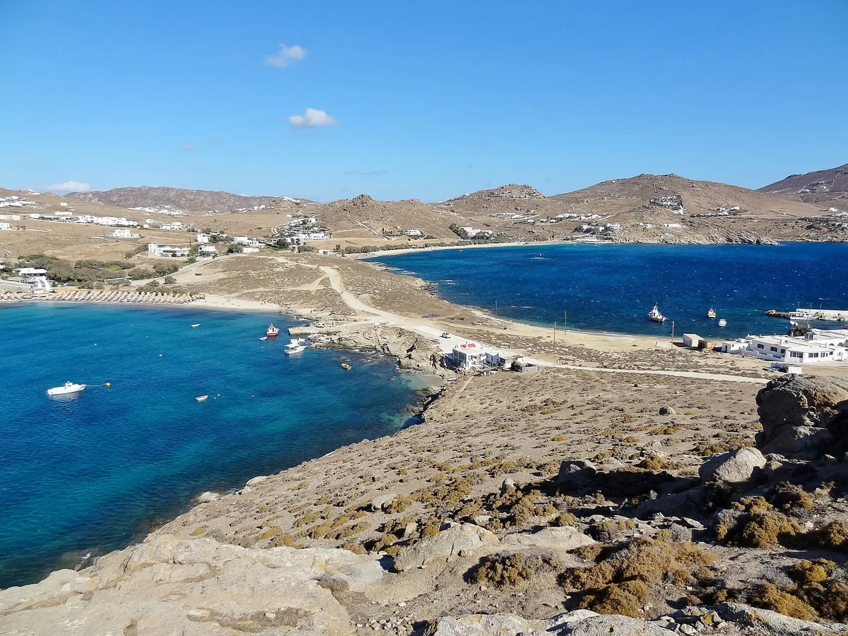Agia Anna Kalafati-Strand, Cyclades, Griechenland