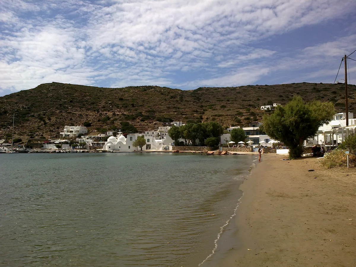 Vathy-Strand, Apollonia, Cyclades, Griechenland — 3