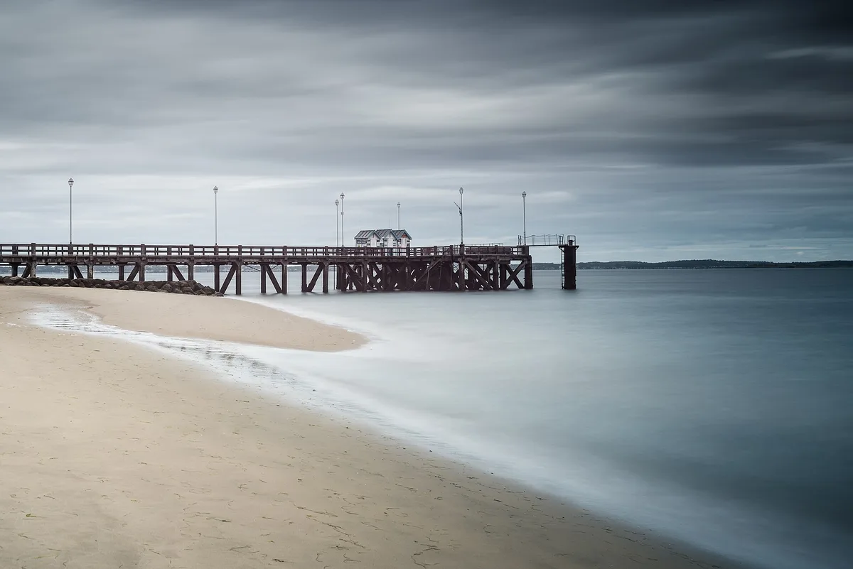 Plage Thiers, Arcachon, Nouvelle-Aquitaine, France