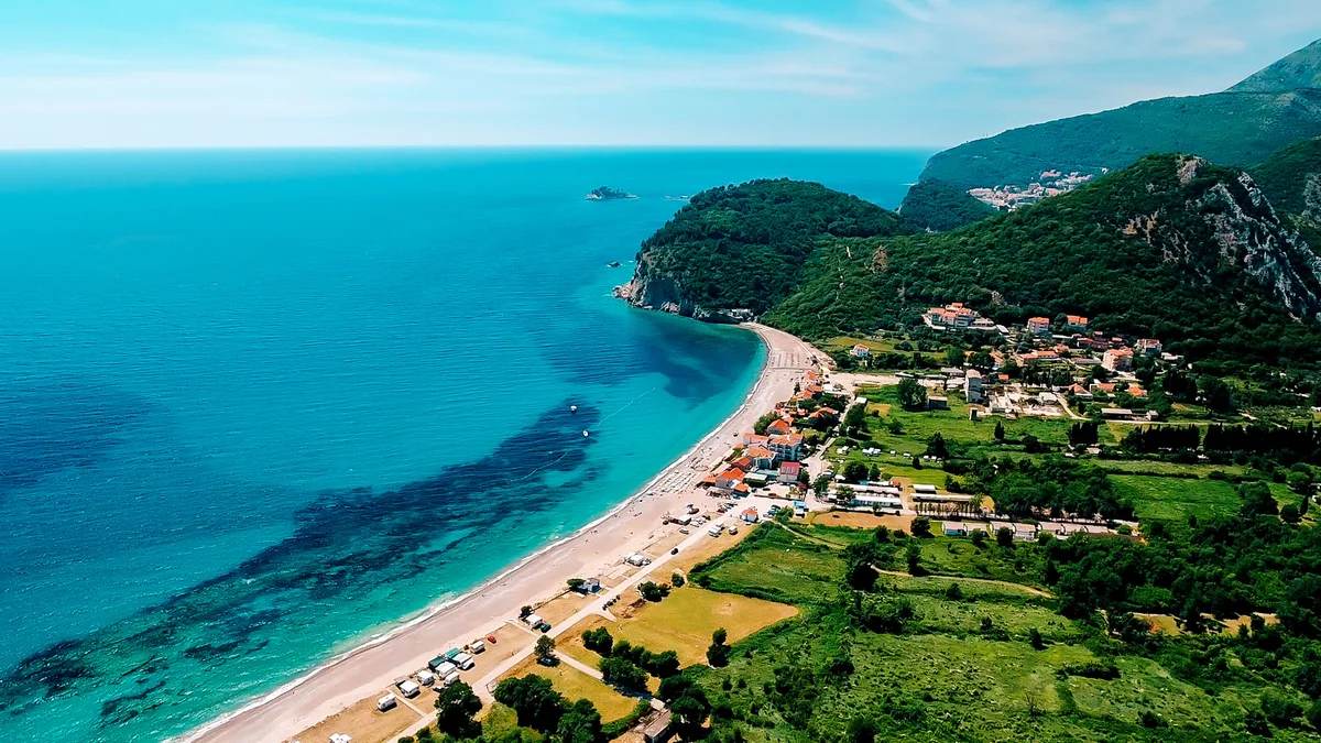 Plage de Buljarica, Budva, Adriatic Coast, Montenegro — 2