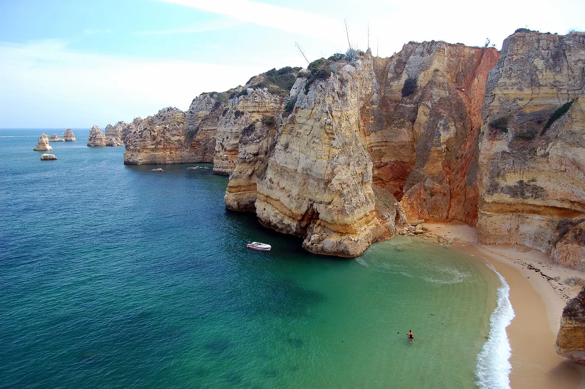 Plage de Dona Ana, Lagos, Portuguese Atlantic, Portugal — 2