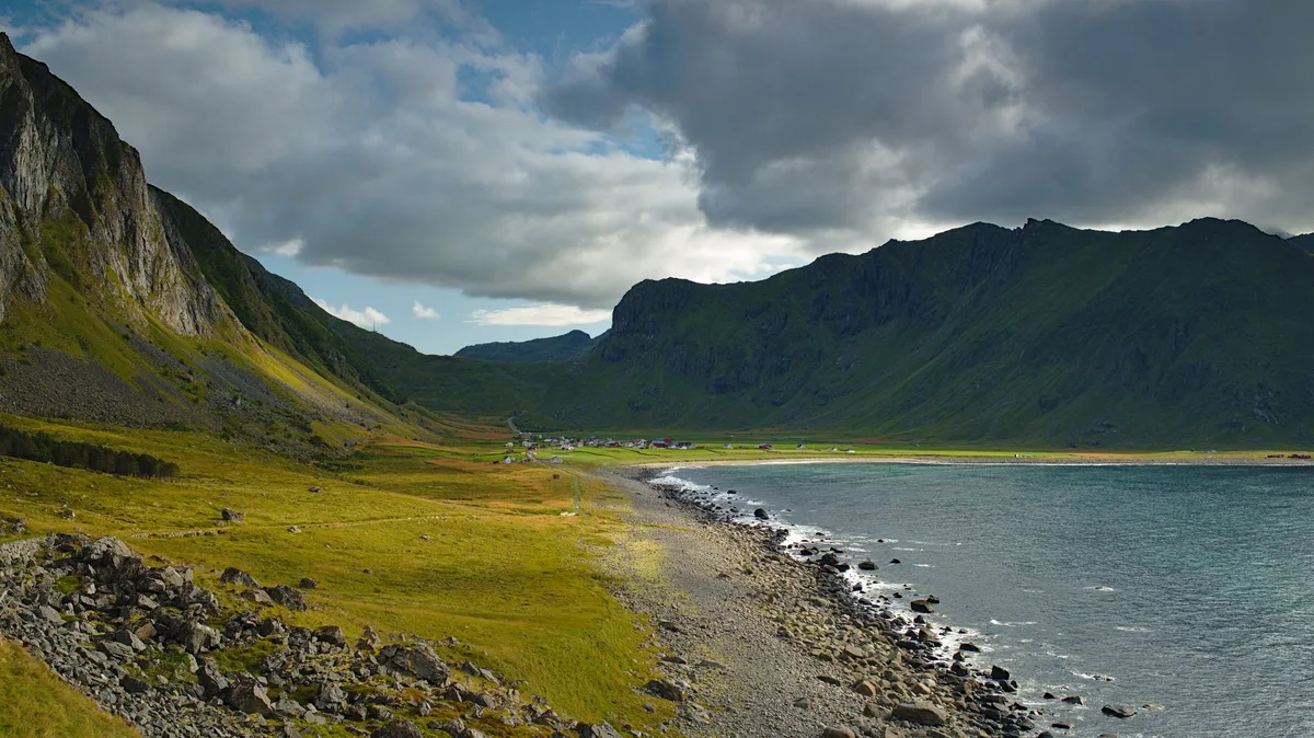 Unstad-Strand, Vestvågøy, Norwegian Sea, Norwegen — 3