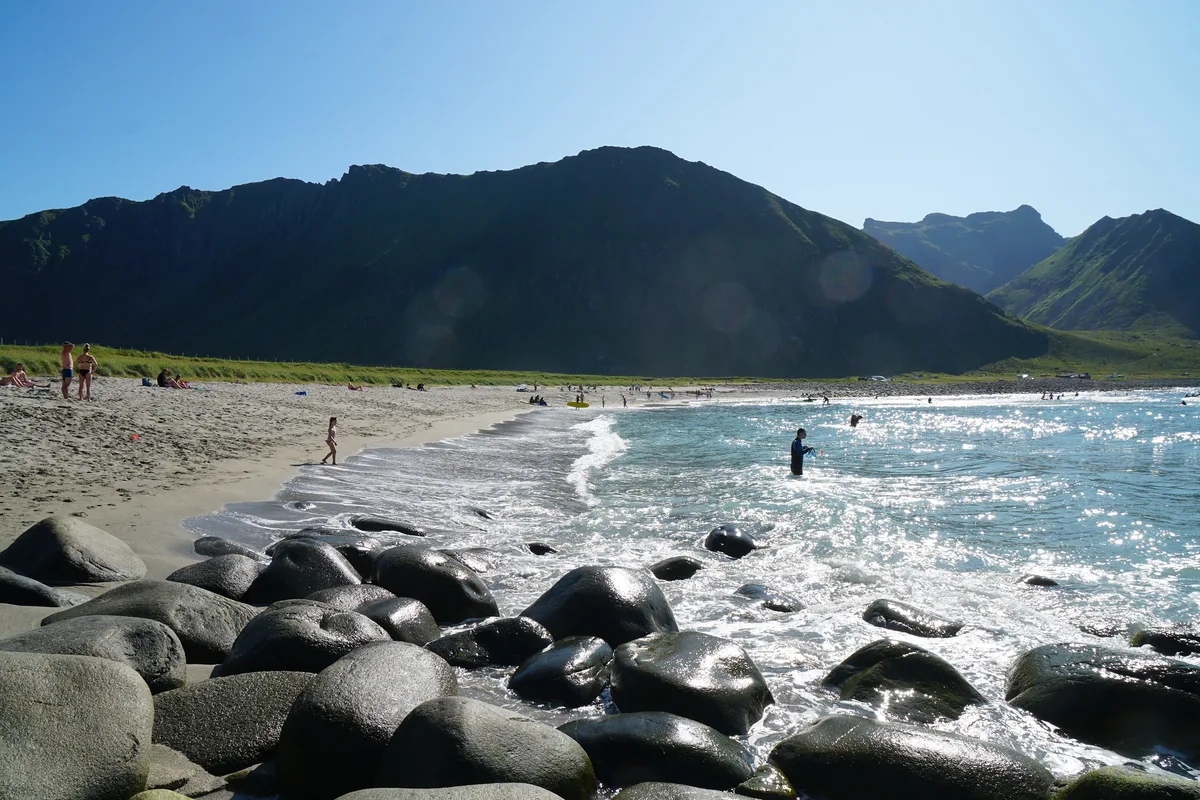 Unstad-Strand, Vestvågøy, Norwegian Sea, Norwegen — 2