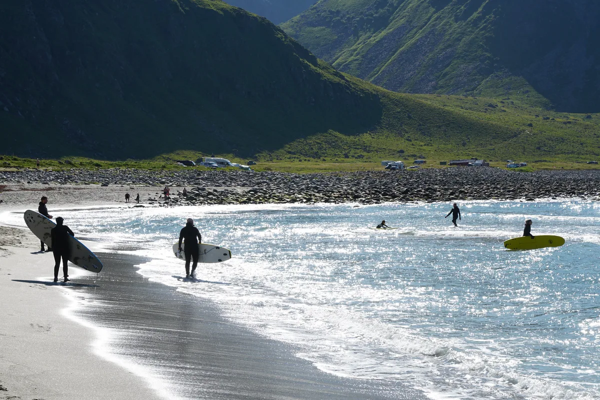 Unstad-Strand, Vestvågøy, Norwegian Sea, Norwegen — 5