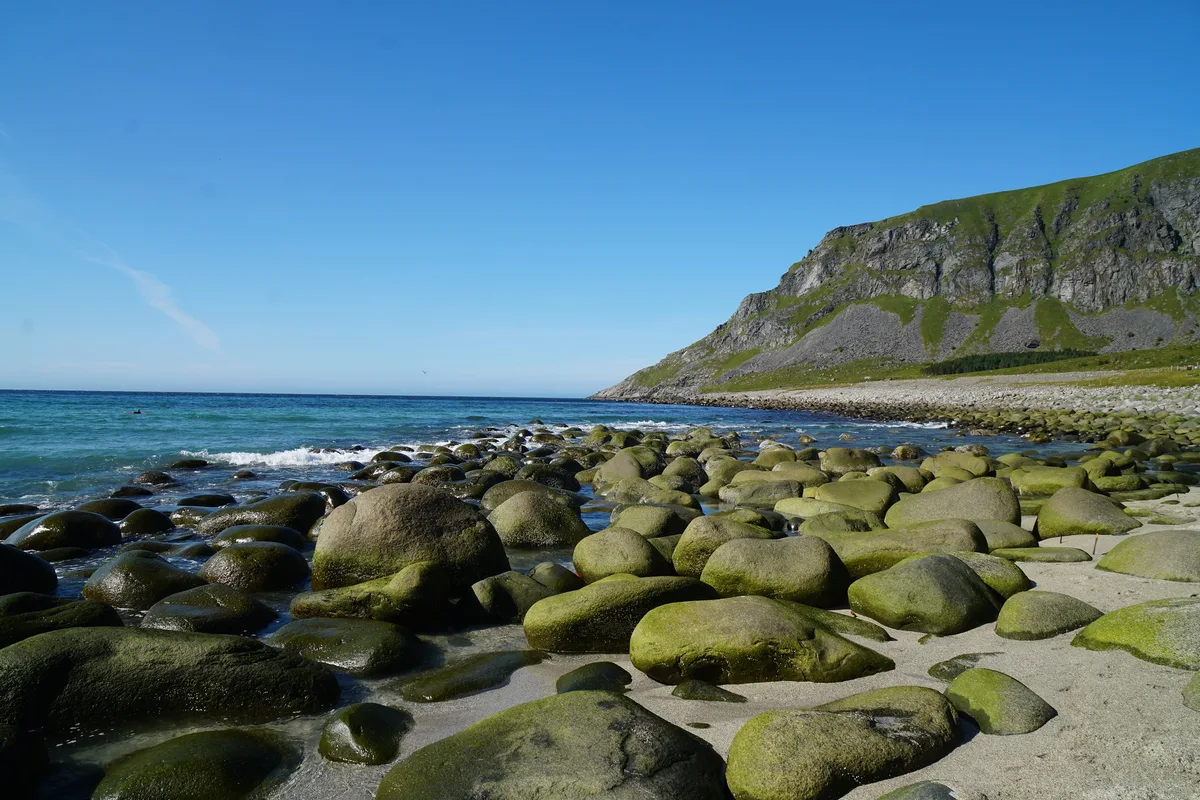 Unstad-Strand, Vestvågøy, Norwegian Sea, Norwegen — 6