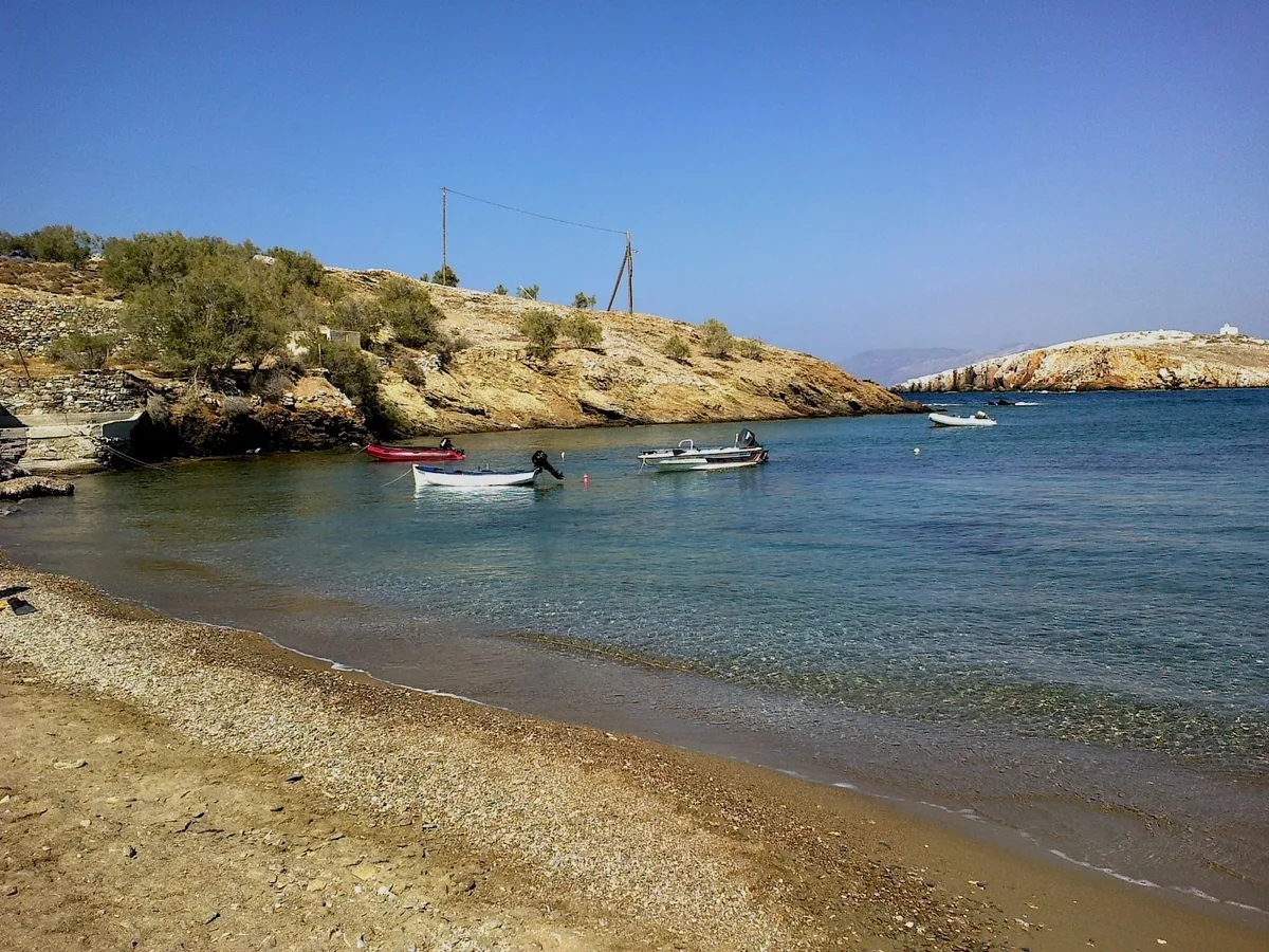 Plage de Livadi, Folegandros, Cyclades, Grèce