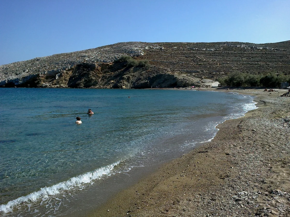 Plage de Livadi, Folegandros, Cyclades, Grèce — 2