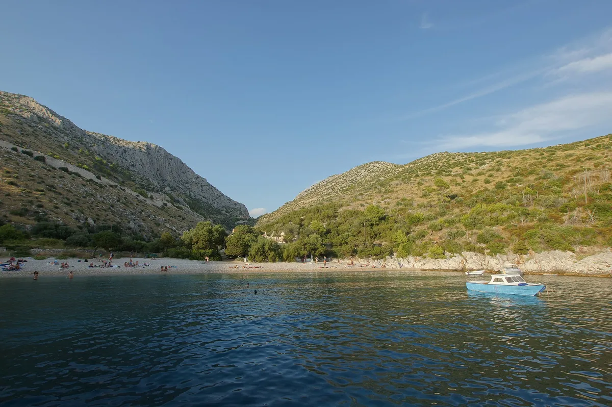 Plage de Dubovica, Hvar, Adriatic Islands, Croatie — 2