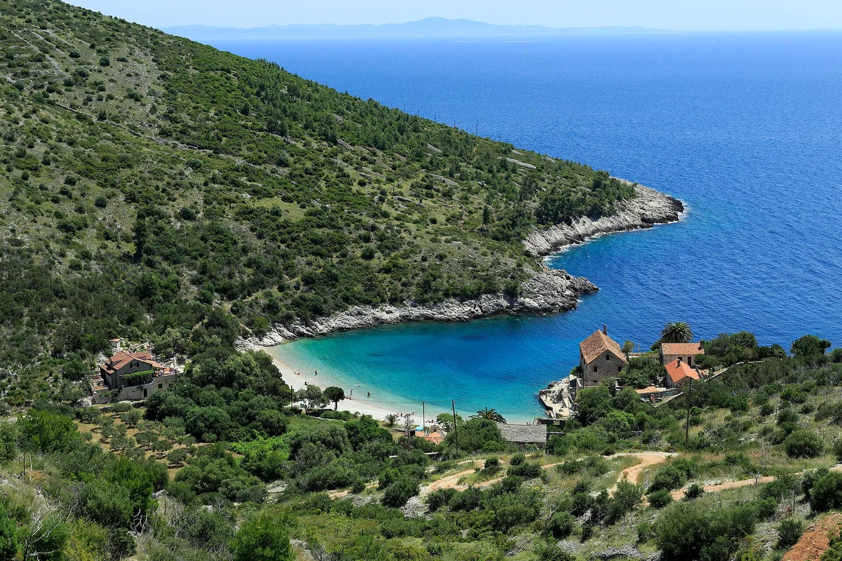 Plage de Dubovica, Hvar, Adriatic Islands, Croatie — 4