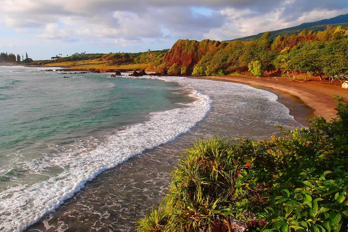 Plage de Hamoa, Hāna, Hawaii, États-Unis