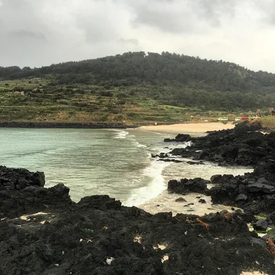 Playa de Hamdeok Seoubong, Jocheon, Jeju Special Self-Governing Province, South Korea — 2