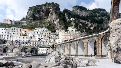Plage d'Atrani, Atrani, Campania, Italie — 4