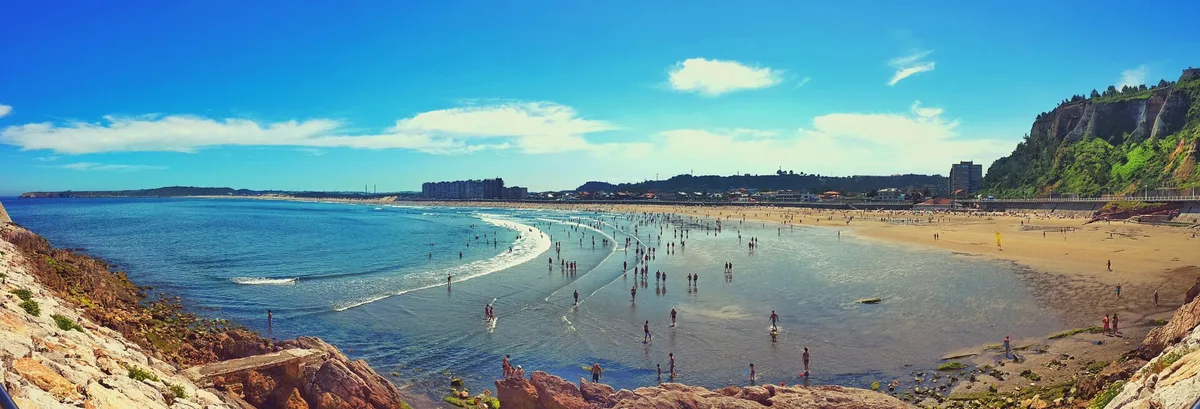 Praia de Salinas, Castrillón, Asturias, Espanha — 2