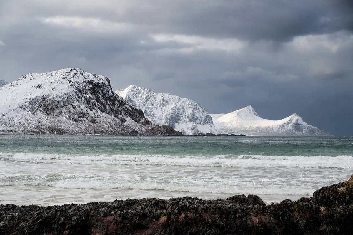 Vik-Strand, Vestvågøy, Norwegian Sea, Norwegen — 3
