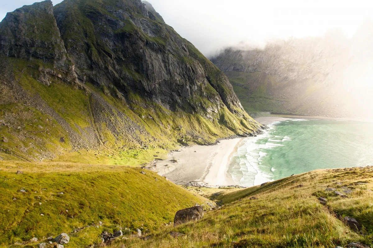 Vik-Strand, Vestvågøy, Norwegian Sea, Norwegen — 5