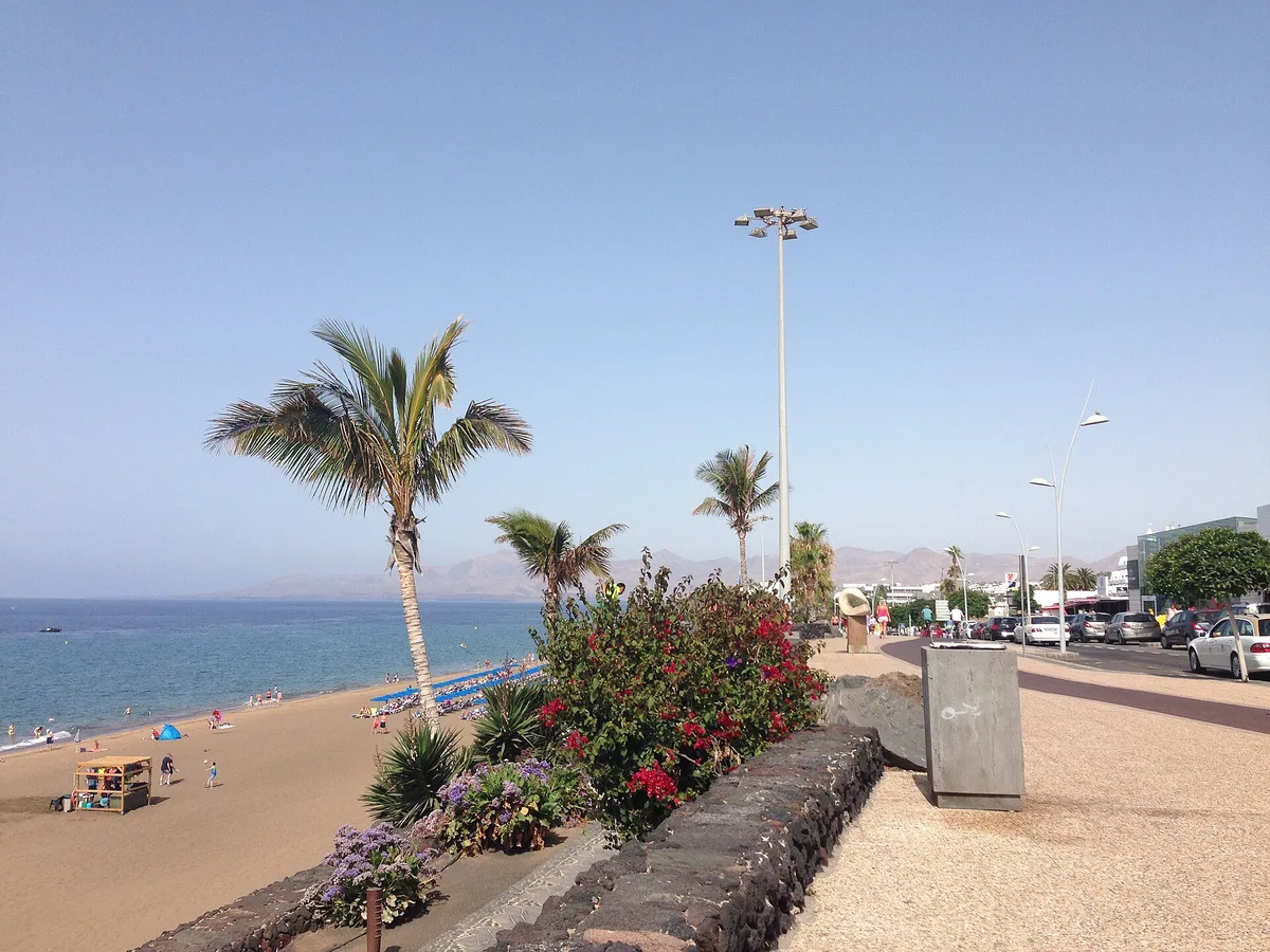 Playa Grande Beach, Tías, Canary Islands, Spain