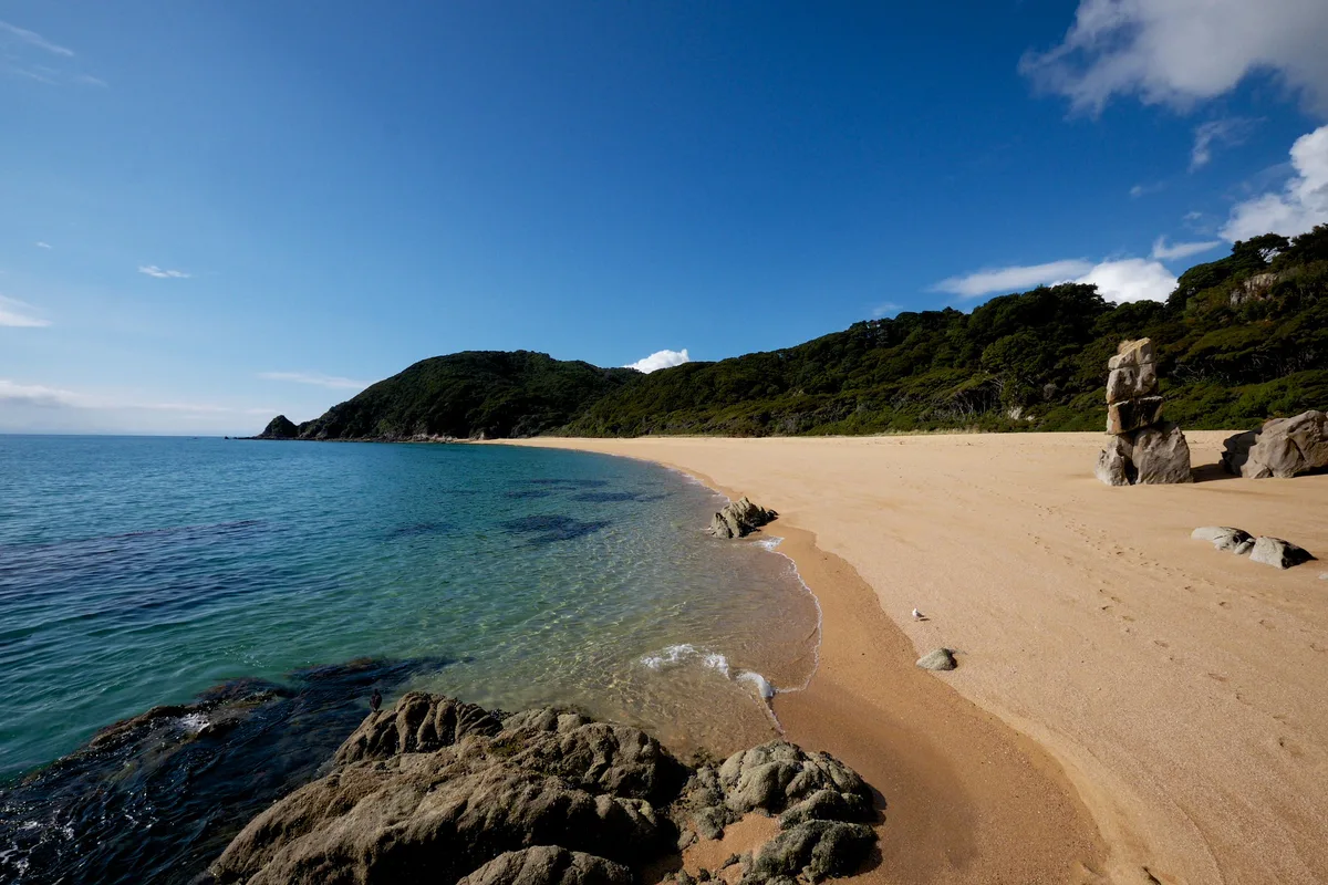 Anapai-strand, Tasman District, Nelson-Tasman, Nieuw-Zeeland — 2