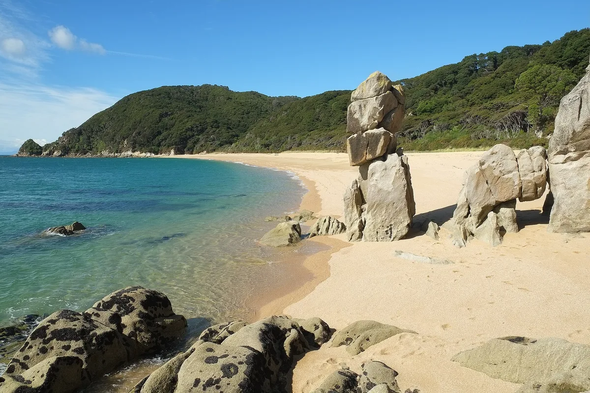 Anapai-strand, Tasman District, Nelson-Tasman, Nieuw-Zeeland — 3
