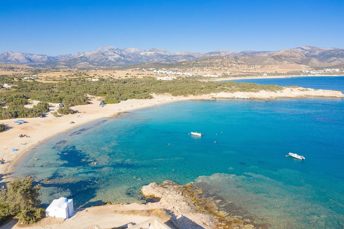 Plage d'Alyko, Naxos, Cyclades, Grèce