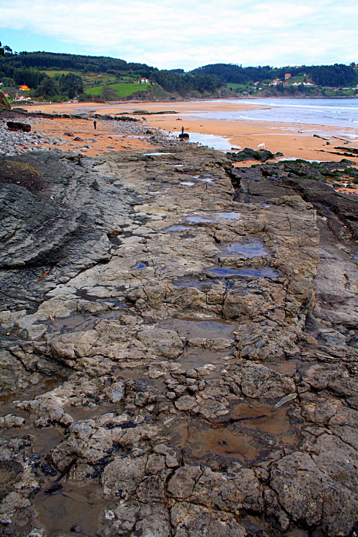La Griega-Strand, Colunga, Asturias, Spanien — 6