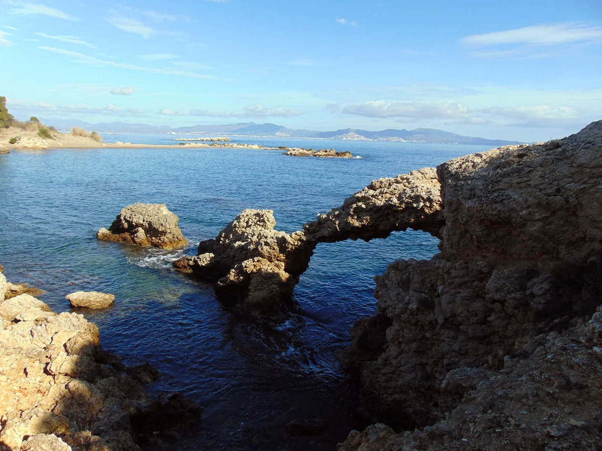 Playa de Les Muscleres, L'Escala, Catalonia, España — 2
