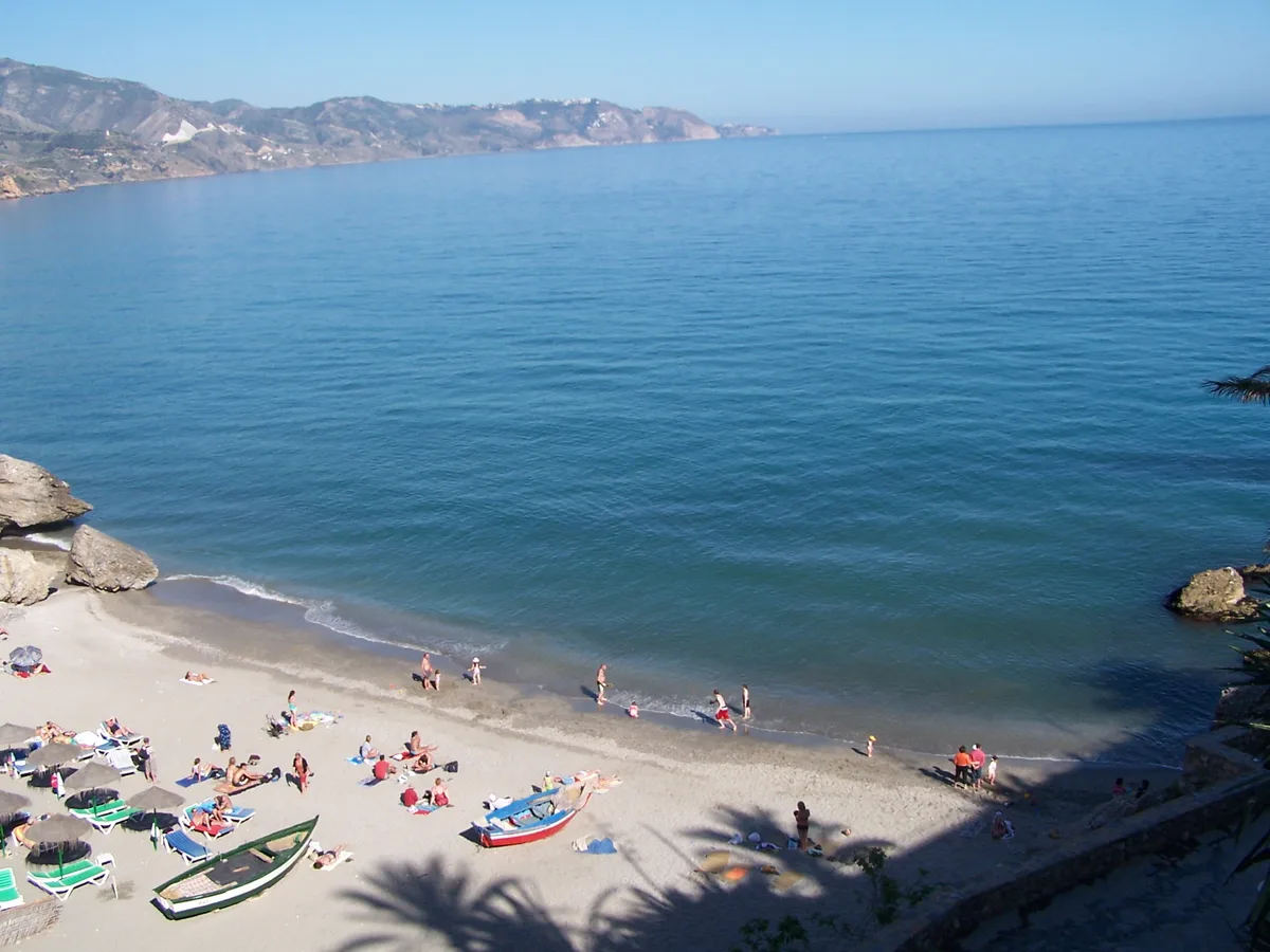 Nerja Beach, Nerja, Andalusia, Spain