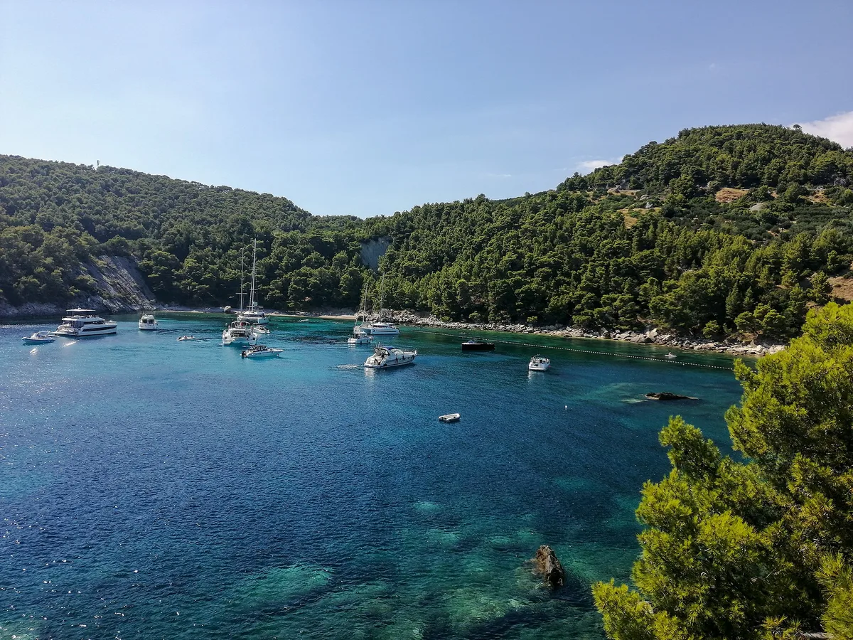Plage de Milna, Vis, Dalmatia, Croatie — 4