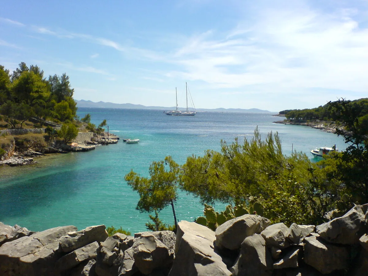 Plage de Milna, Vis, Dalmatia, Croatie — 6