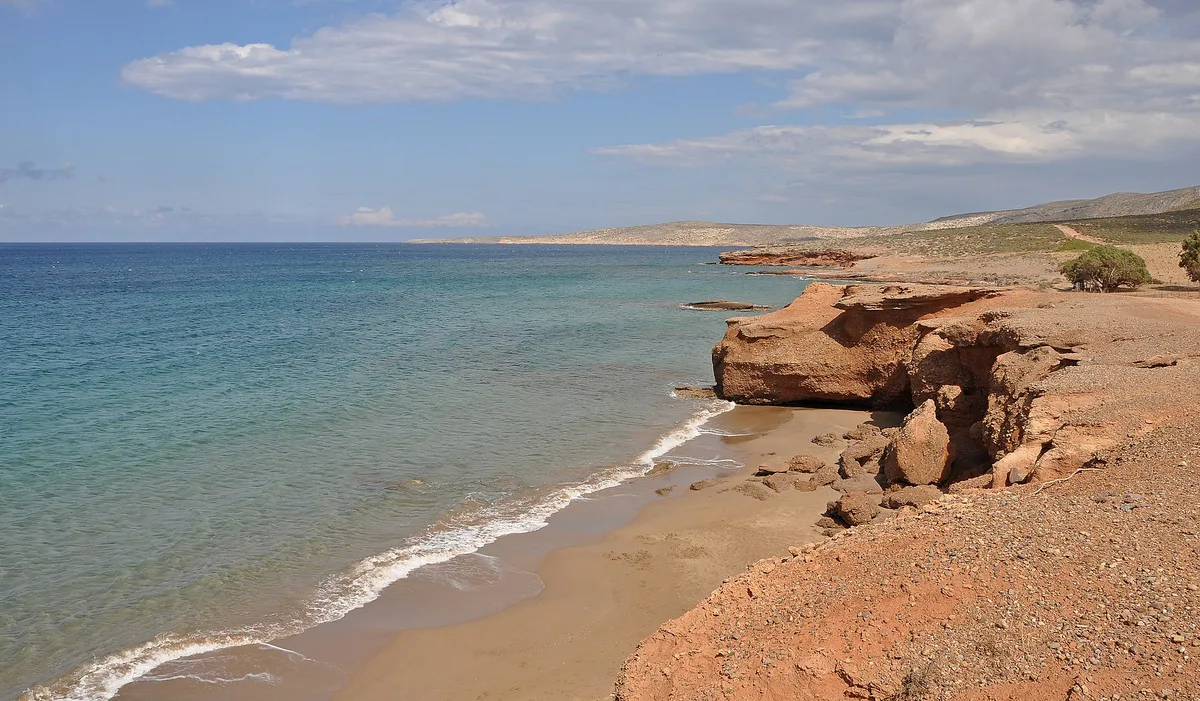 Plage de Chiona, Siteia, Crete, Grèce