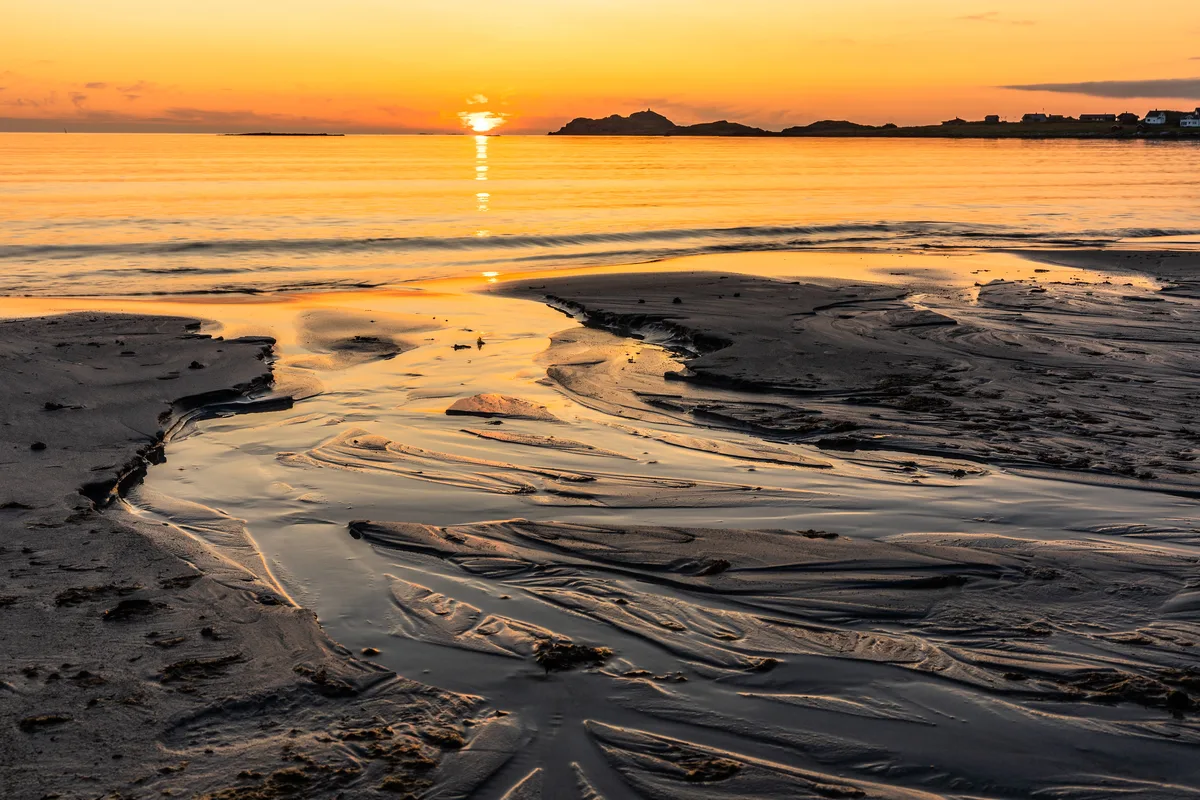 Ramberg-Strand, Flakstad, Norwegian Sea, Norwegen — 2
